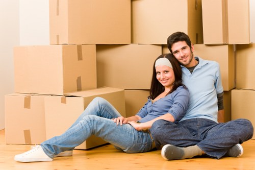Prepared furniture and boxes for long-term storage