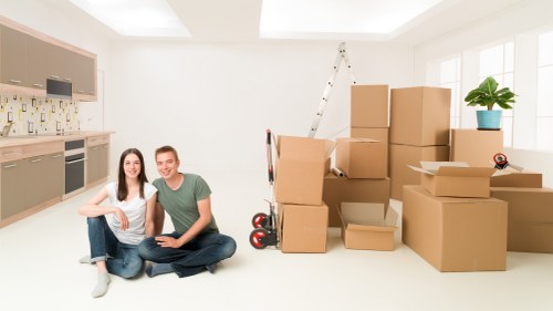 Packing and organising belongings for a flat move in Upperwalthamstow