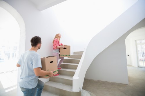 Removal van loading process for a local Upperwalthamstow relocation